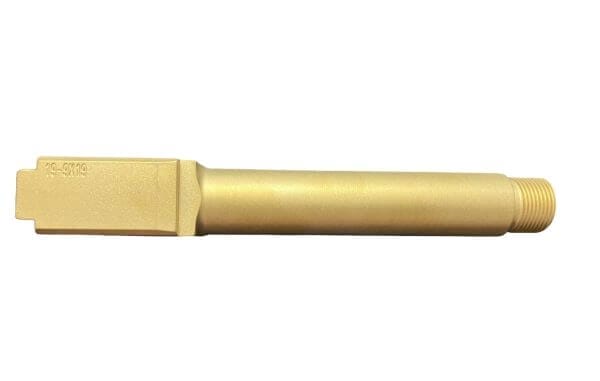 Gold Threaded Barrel for Glock 19 G19 9mm