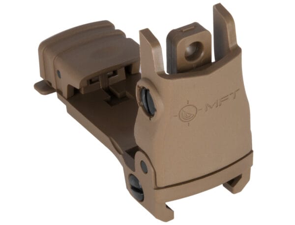 MISSION FIRST TACTICAL FLIP-UP FRONT & REAR SIGHT SET Scorched Dark Earth